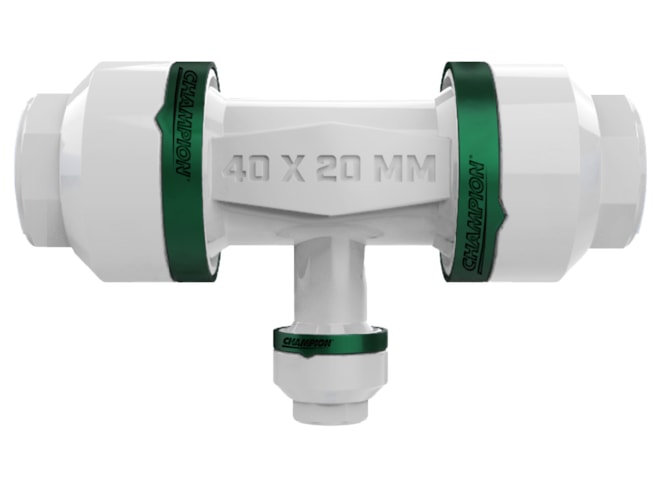 Champion Quick Lock Outlet Tee Connector