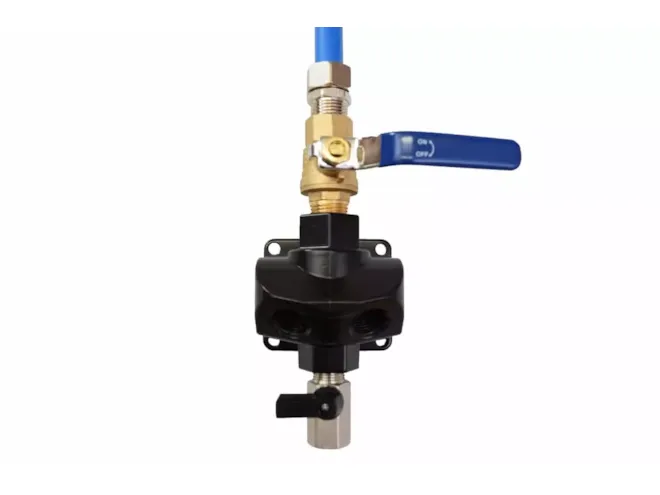 RapidAir Maxline Dual Port Outlet with Shutoff Valve